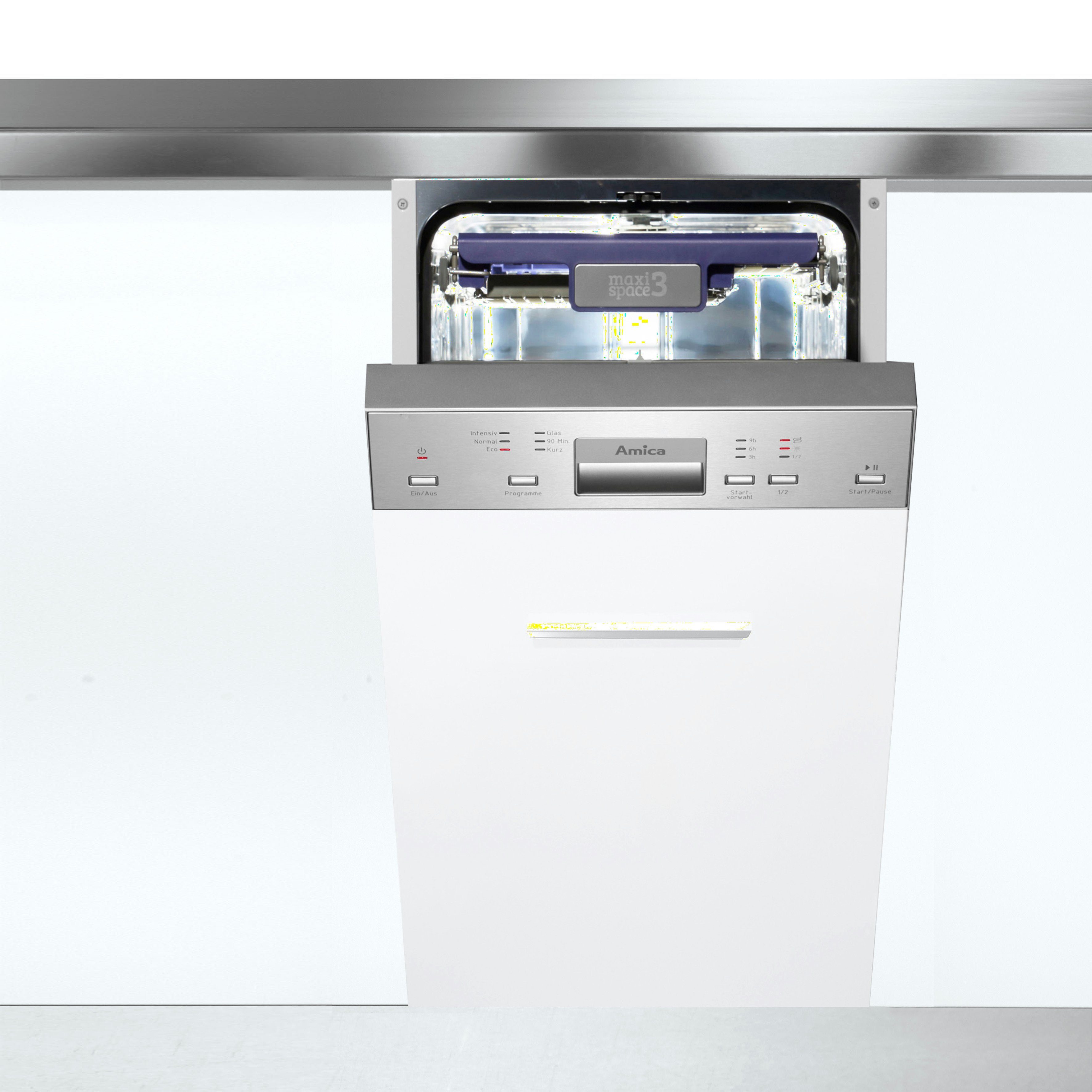 Amica teilintegrierbarer Geschirrspüler, EGSP 14895-1 E, 10 Maßgedecke, Energiesparfunktion ECO