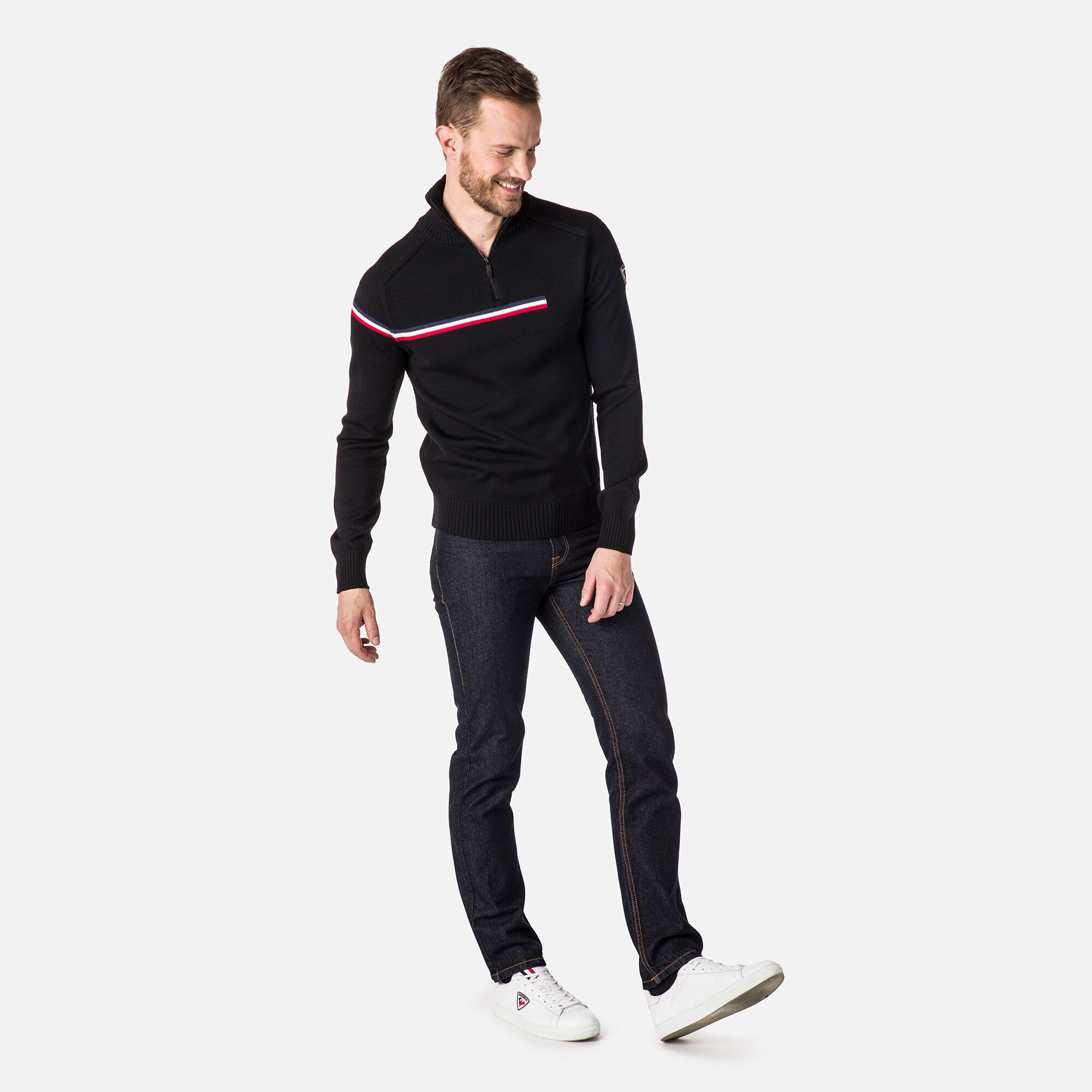 Pull Major à demi-zip Homme