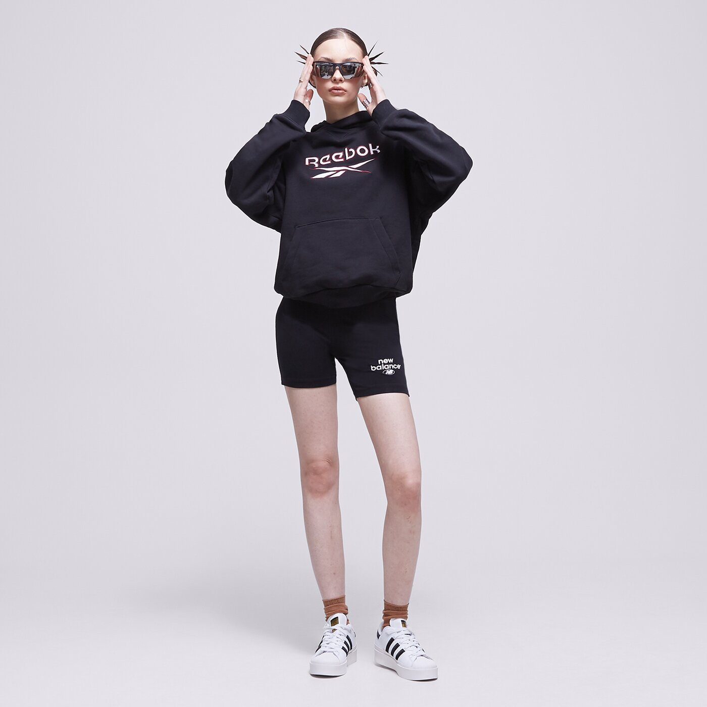 REEBOK HOODIE CL AE BIG LOGO FT HOODIE Schwarz