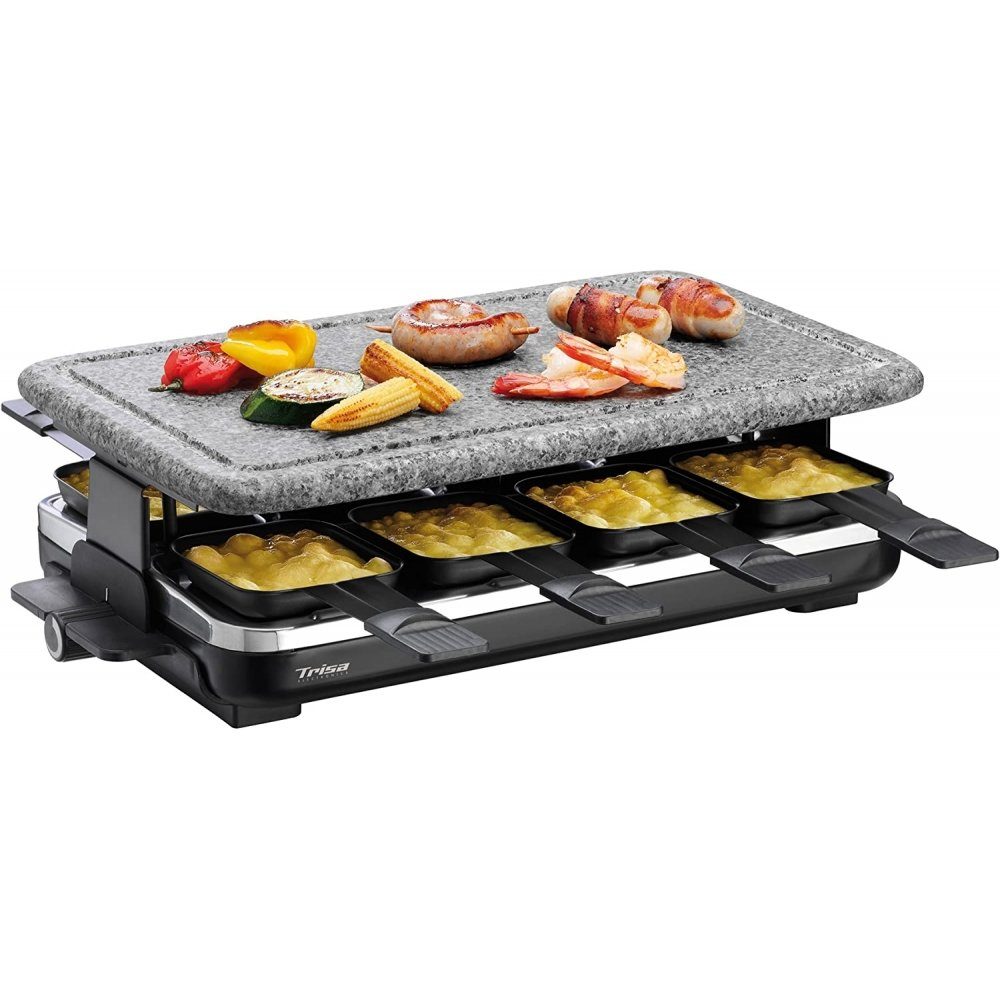 Trisa Raclette 7558.4212 Hot Stone - Raclette - schwarz/grau