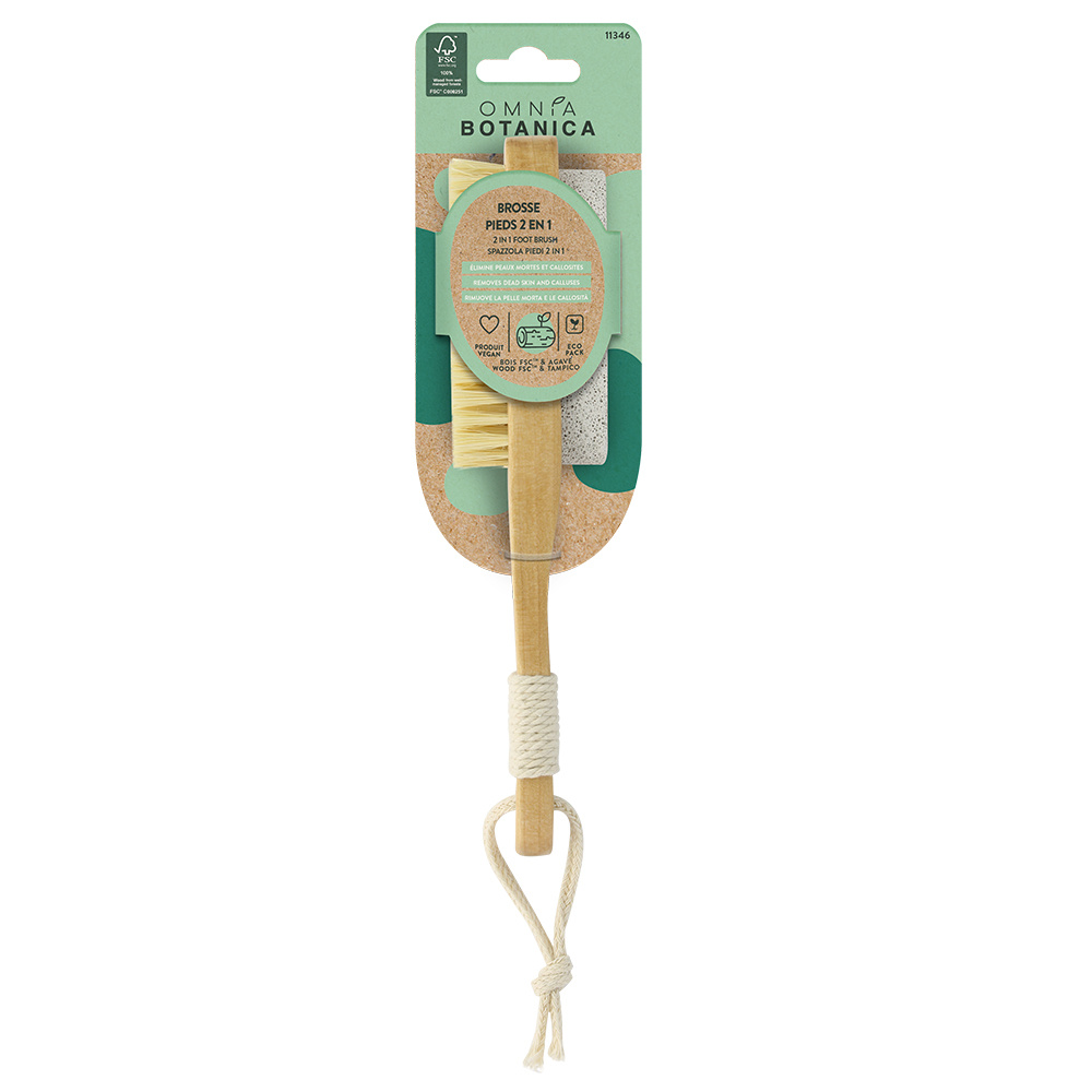 Omnia Botanica BROSSE PIEDS 2EN1 BROSSE PIEDS