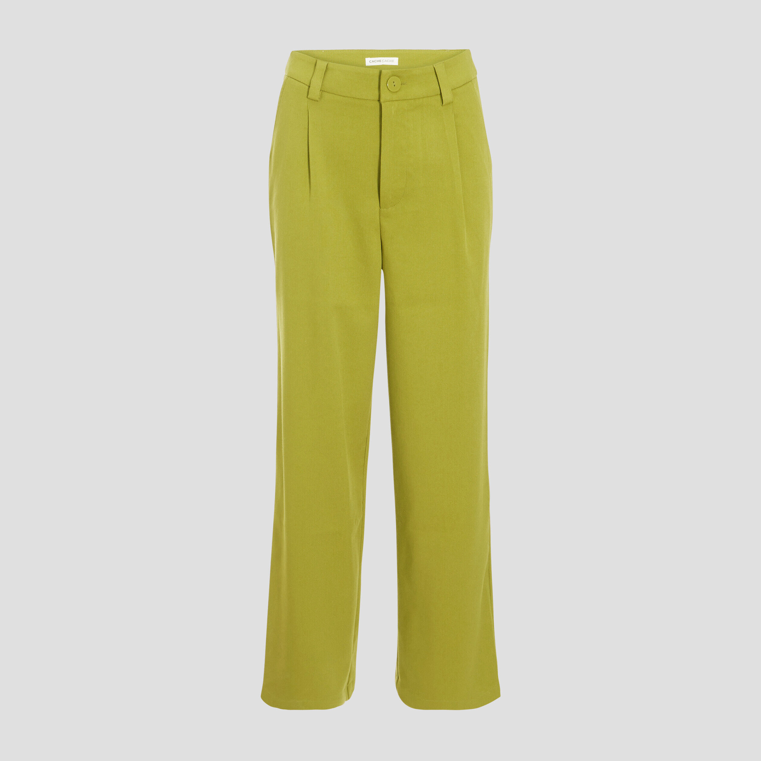 Pantalon city bootcut vert anis femme | Cache Cache