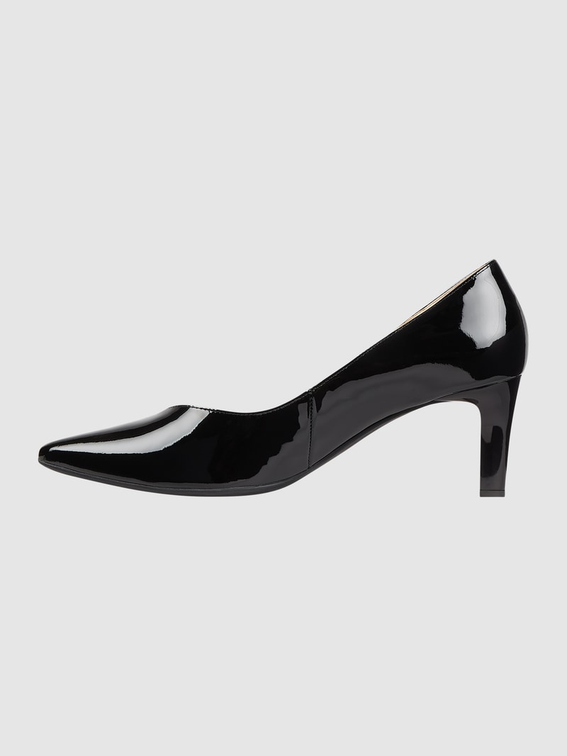 Pumps in Lack-Optik in schwarz