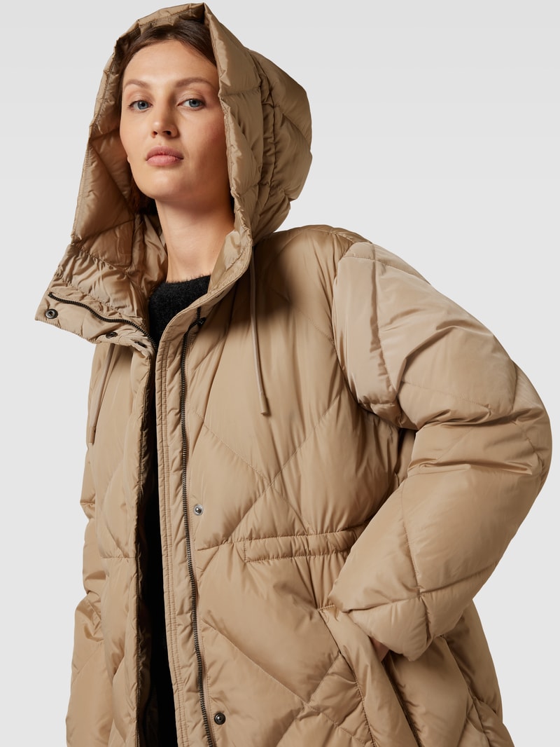 Steppmantel mit Eingrifftaschen Modell 'MIRANO' in camel
