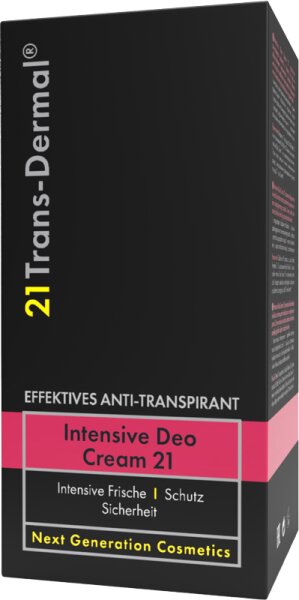 21 Trans-Dermal Intensive Deo Cream 21 Deodorant Creme