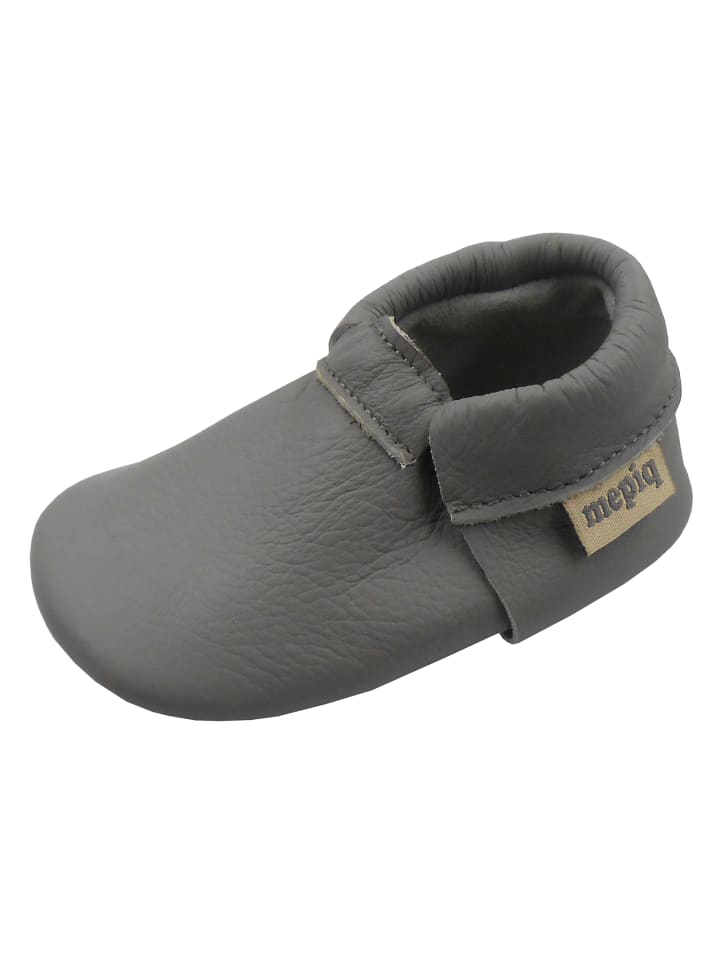 Yalion Baby Leder-Krabbelschuhe in Grau günstig kaufen 23/24