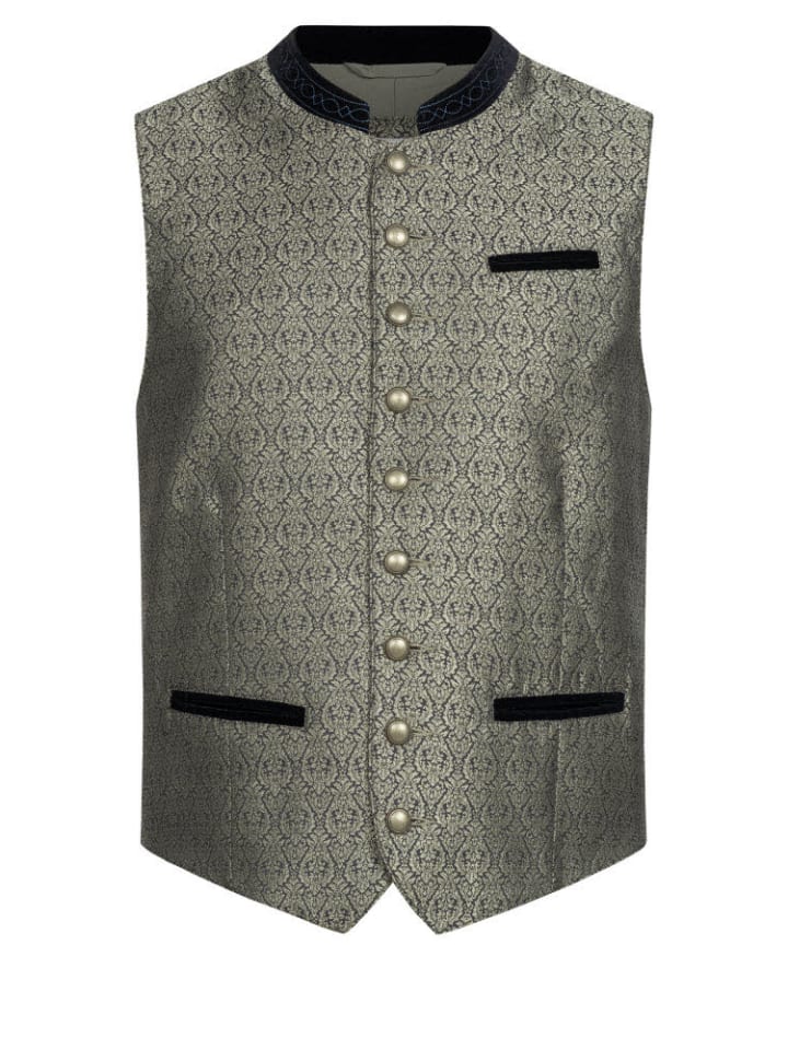 Nübler Trachtengilet Enno in Blau günstig kaufen