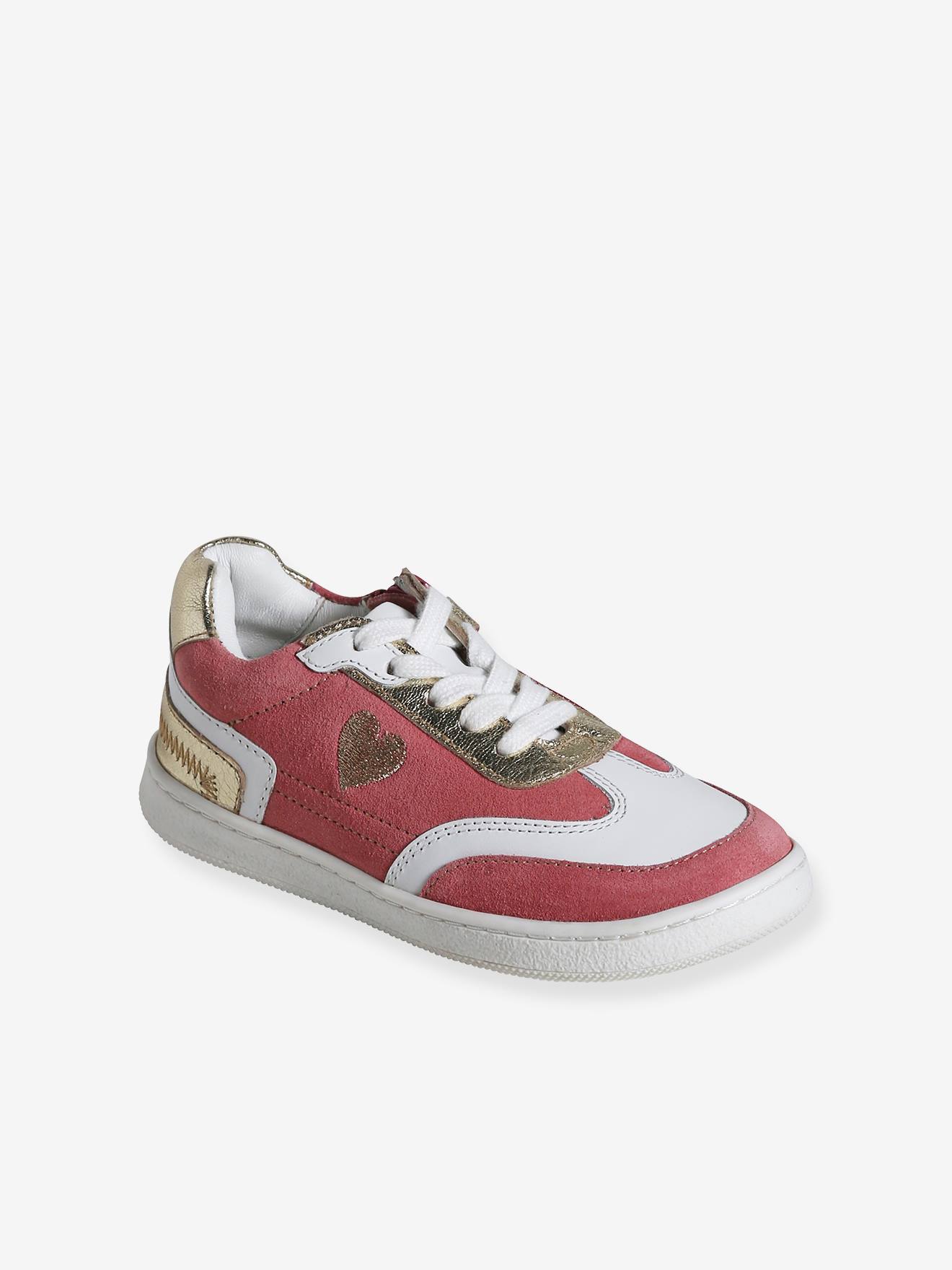 Vertbaudet Mädchen Sneakers mit Anziehtrick - set beige