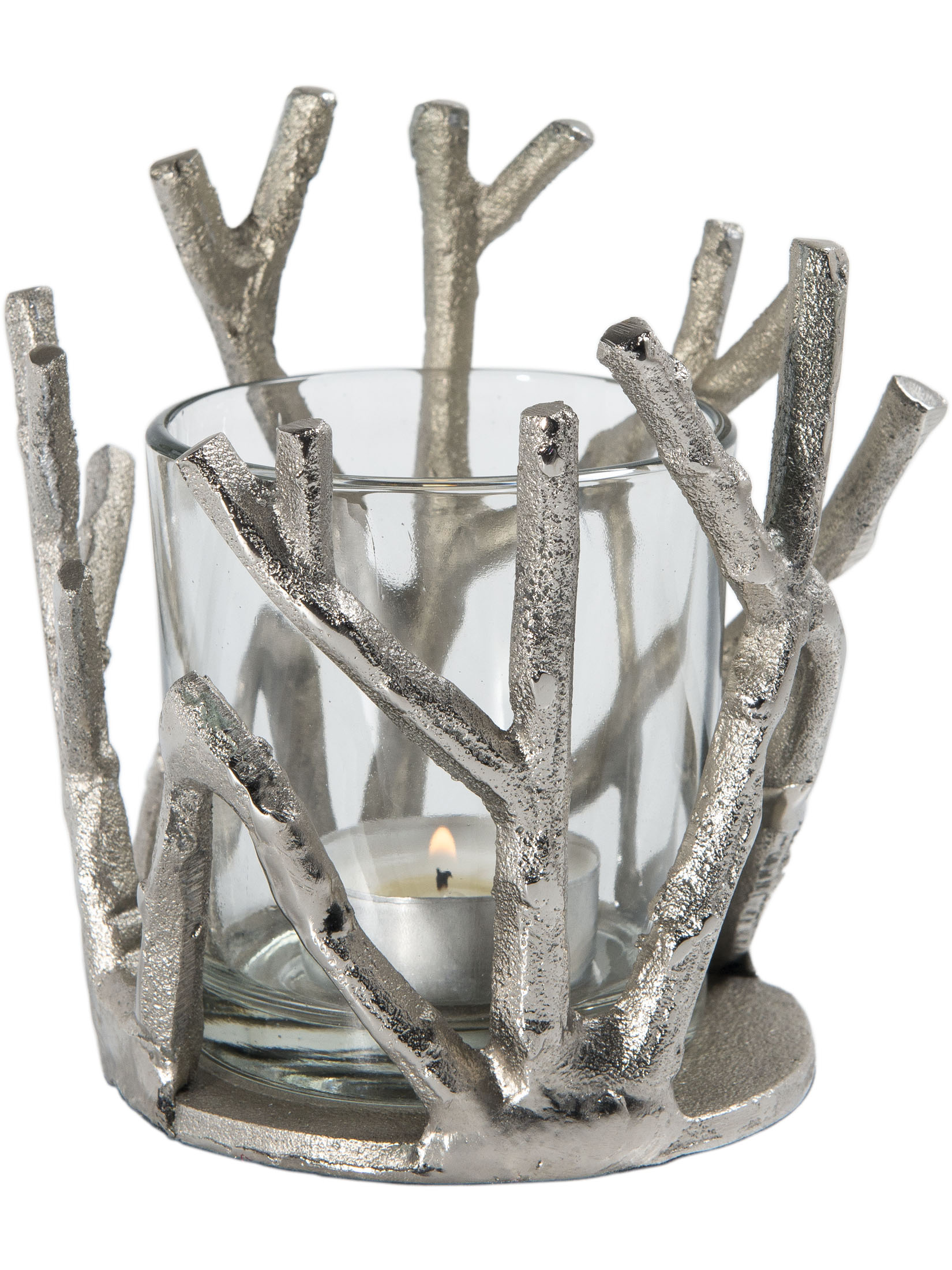 Twigs Windlicht, Silber