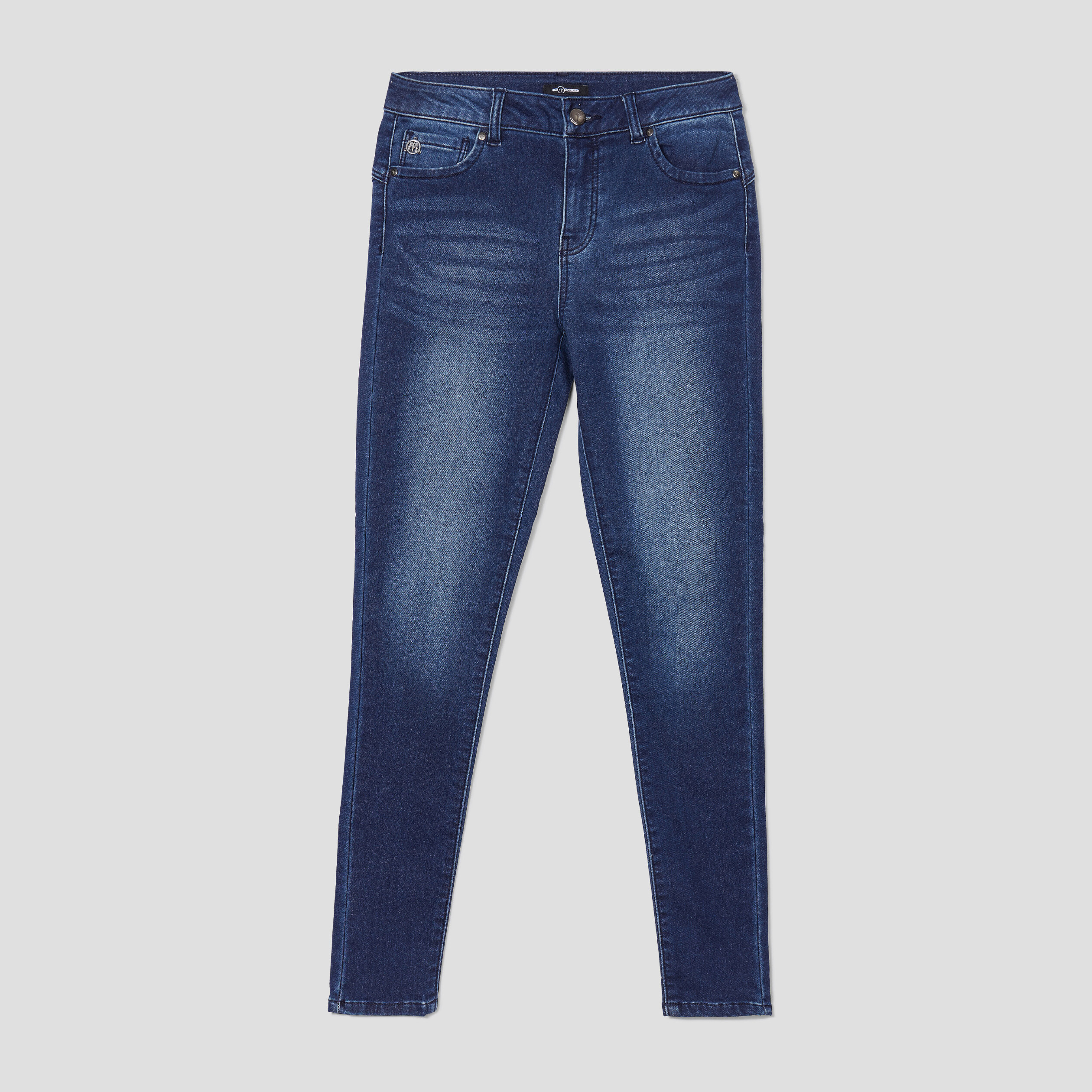 Jeans skinny push-up denim brut femme | La Halle
