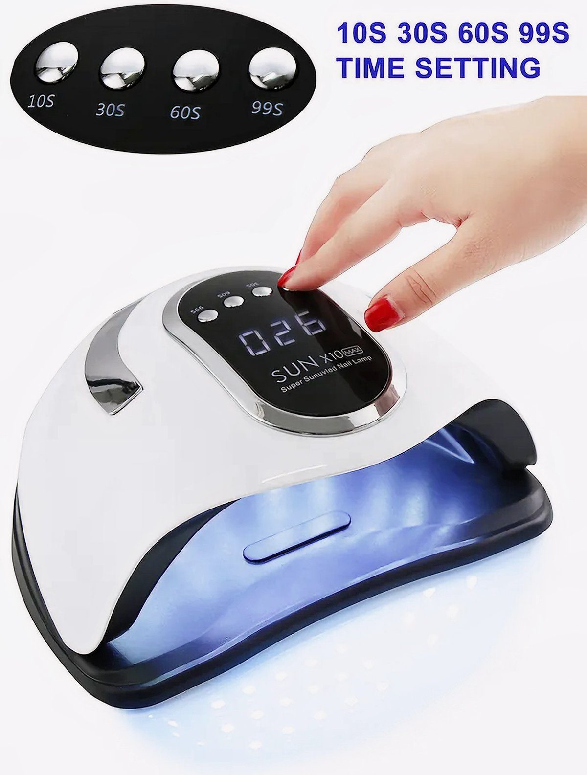 World of Nails-Design Lichthärtungsgerät LED UV Dual Lichthärtungsgerät, UV-Lampe, Nagellampe SUN X10 MAX 280W