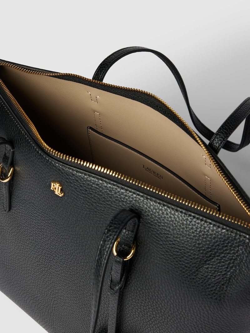 Tote Bag mit Applikation Modell 'KEATON' in black