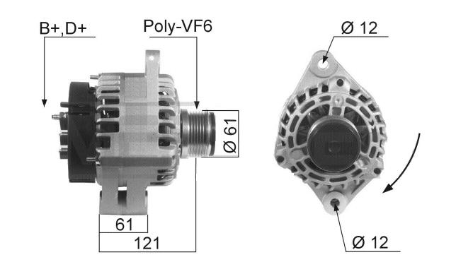 FRIESEN Lichtmaschine Opel 9090324 - ATU