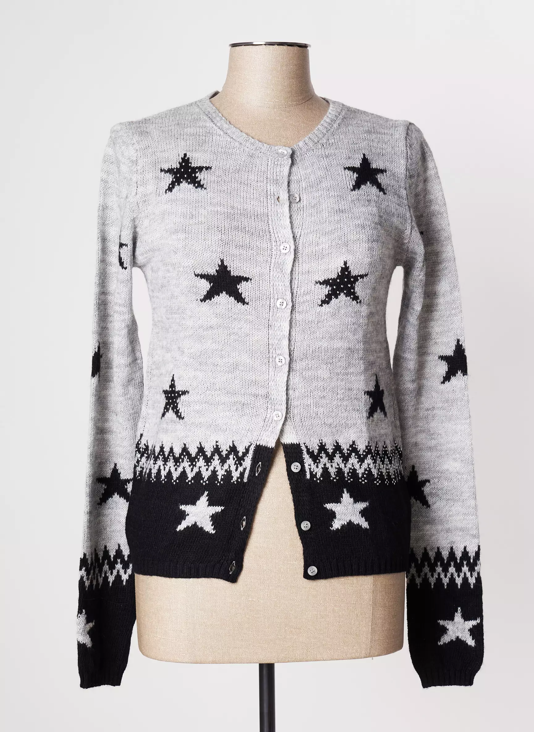 L Atelier D Anna Cardigans Femme couleur gris