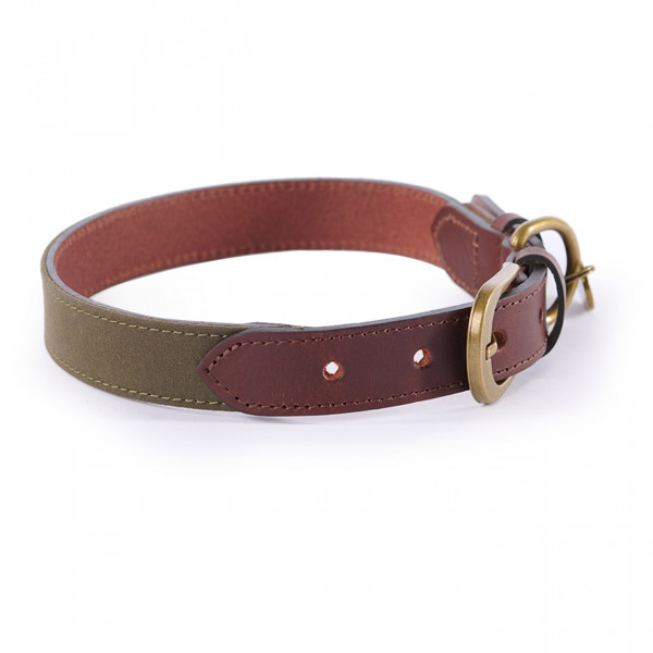 Le Chameau - Waxed Cotton/Leather Dog Collar - Hundezubehör