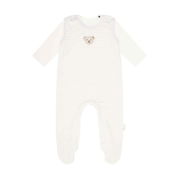 Set Strampler + T-Shirt langarm GOTS, beige