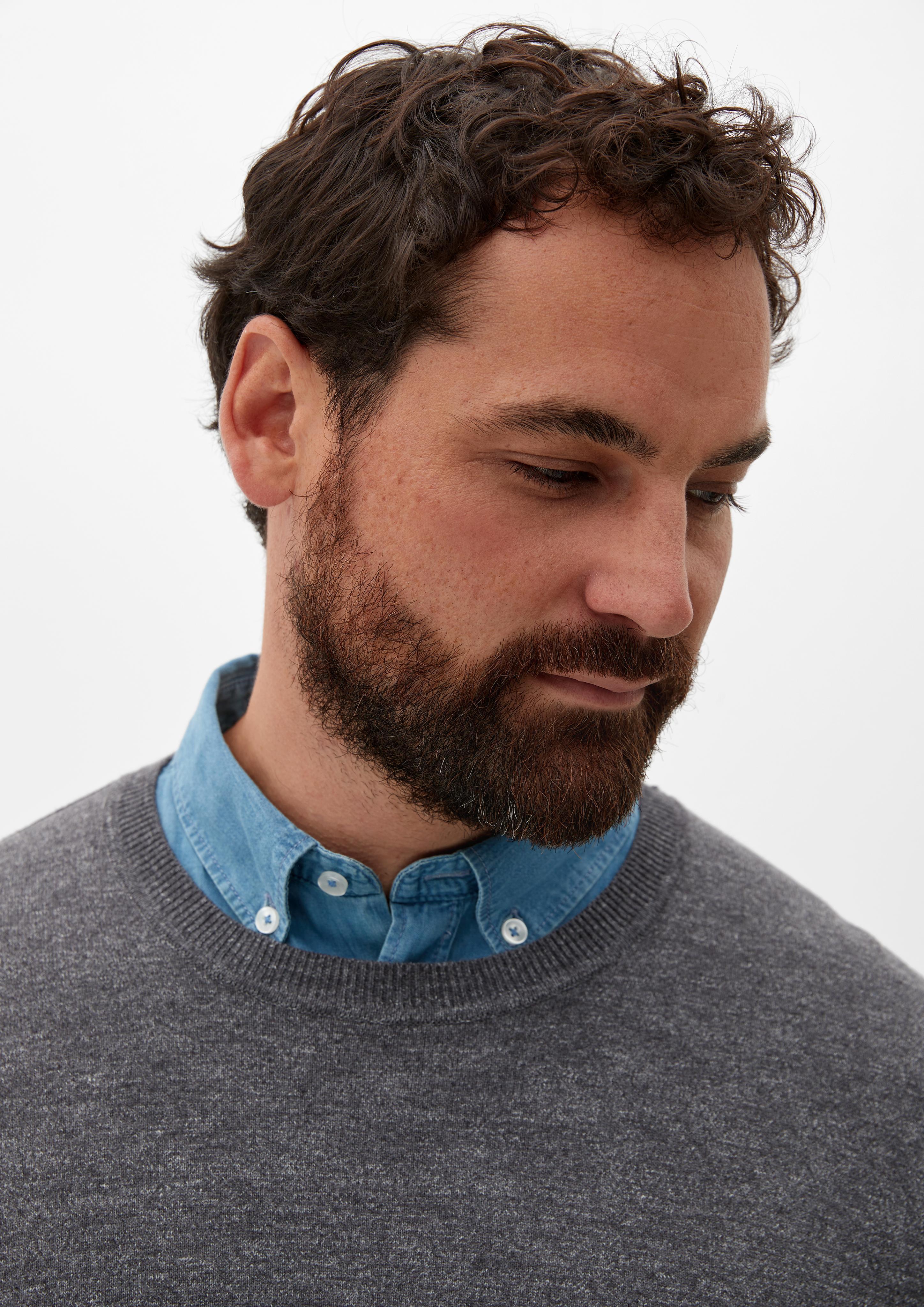 Klassischer Feinstrickpullover  2128127-98W1