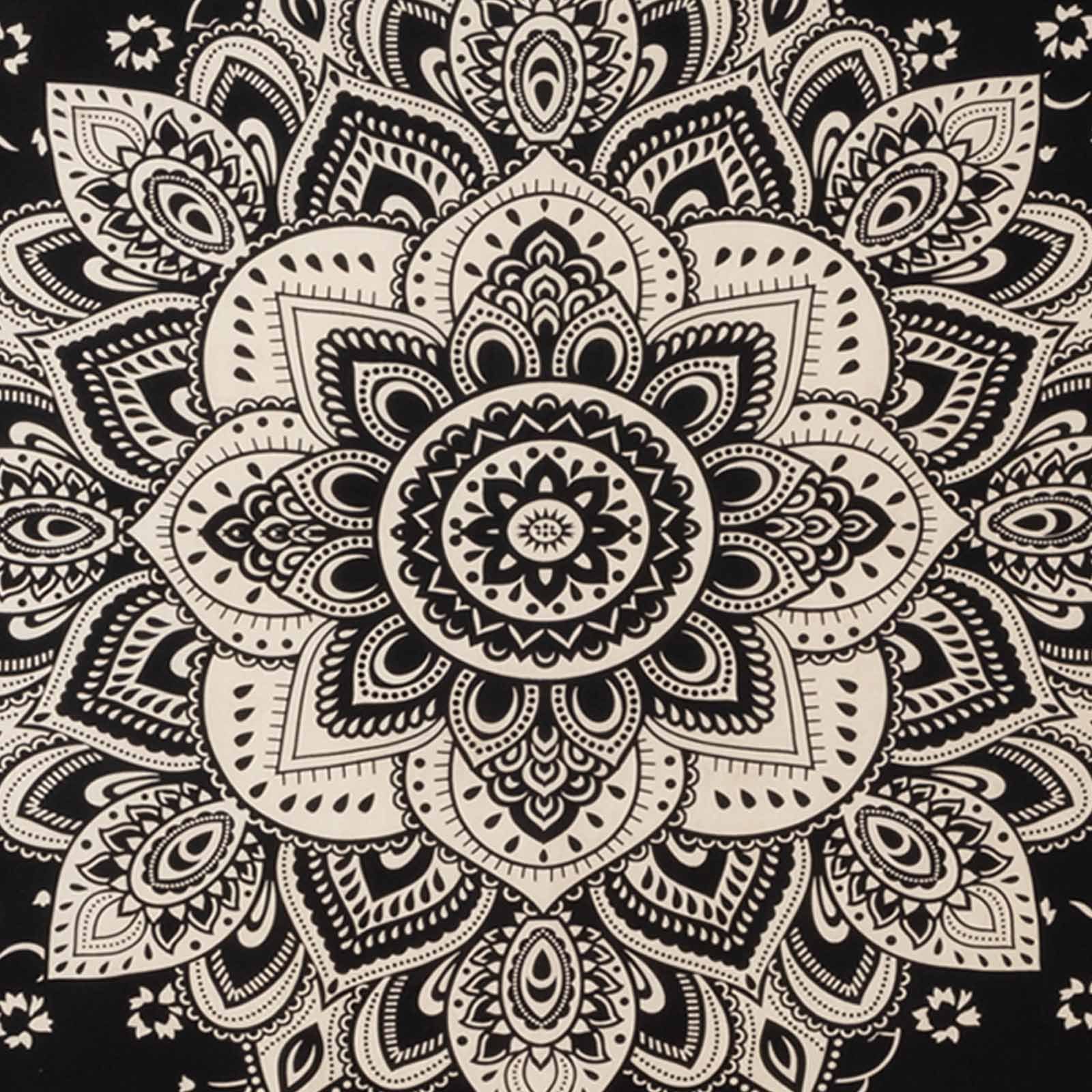 Wandteppich Tagesdecke Wandbehang Deko Tuch Indisches Mandala ca. 200 x 230cm, KUNST UND MAGIE