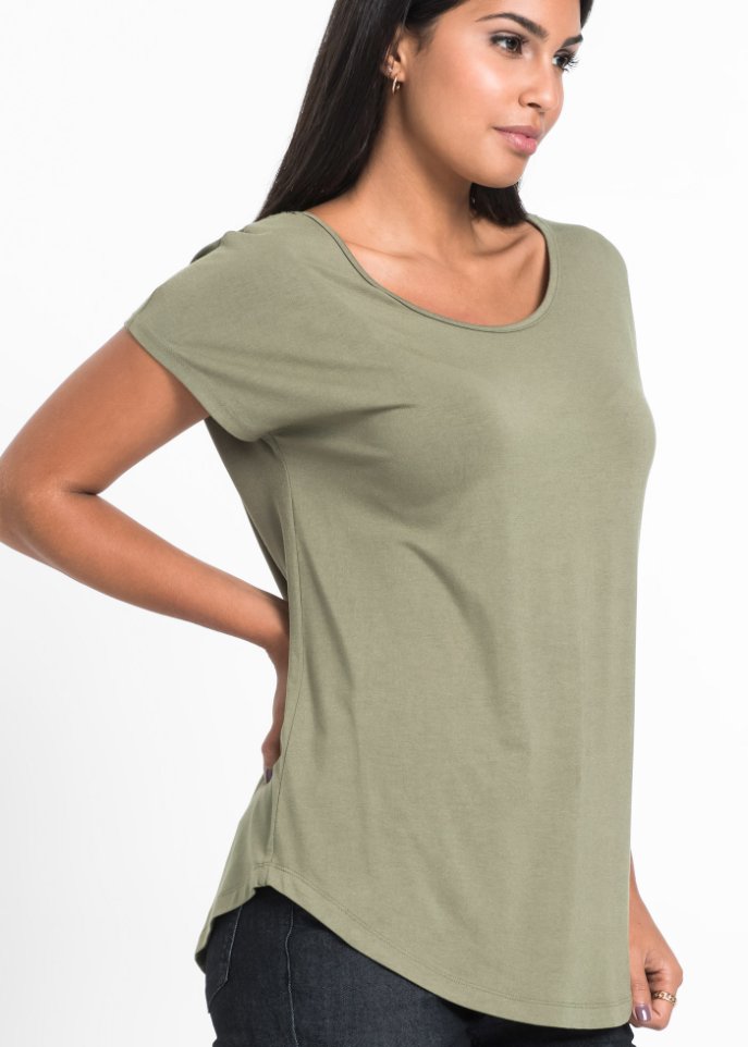 Shirt mit Häkeleinsatz