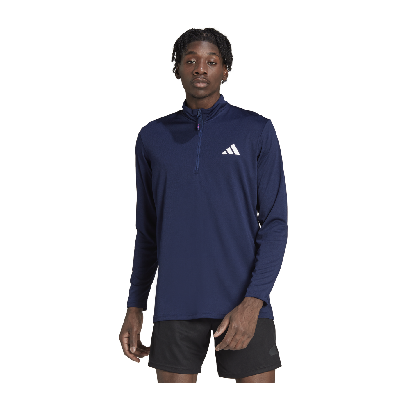 adidas Seasonal HalfZip Sweatshirt Blau Weiss