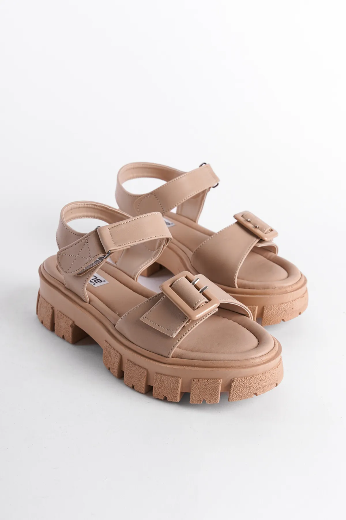Capone Outfitters  Sandalette - Braun - Blockabsatz
