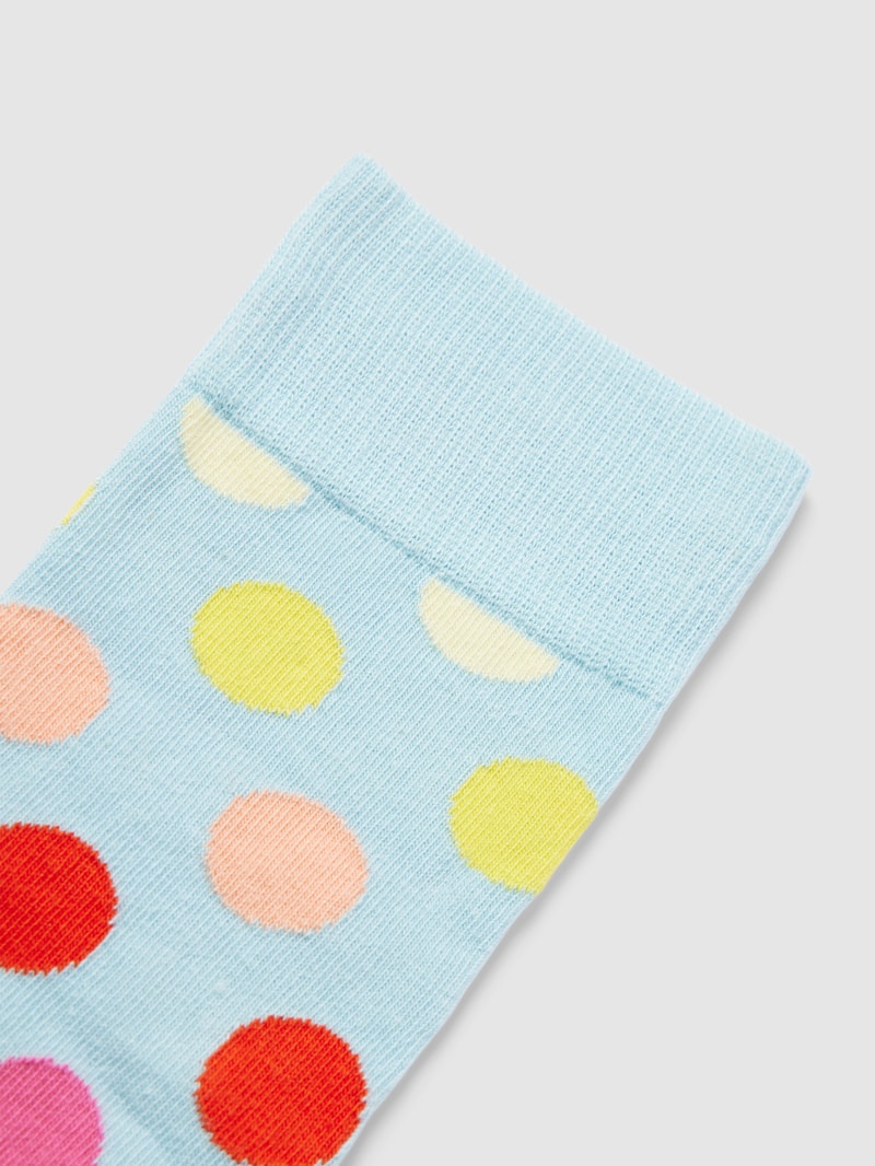 Socken mit Allover-Muster Modell 'BIG DOT' in hellblau