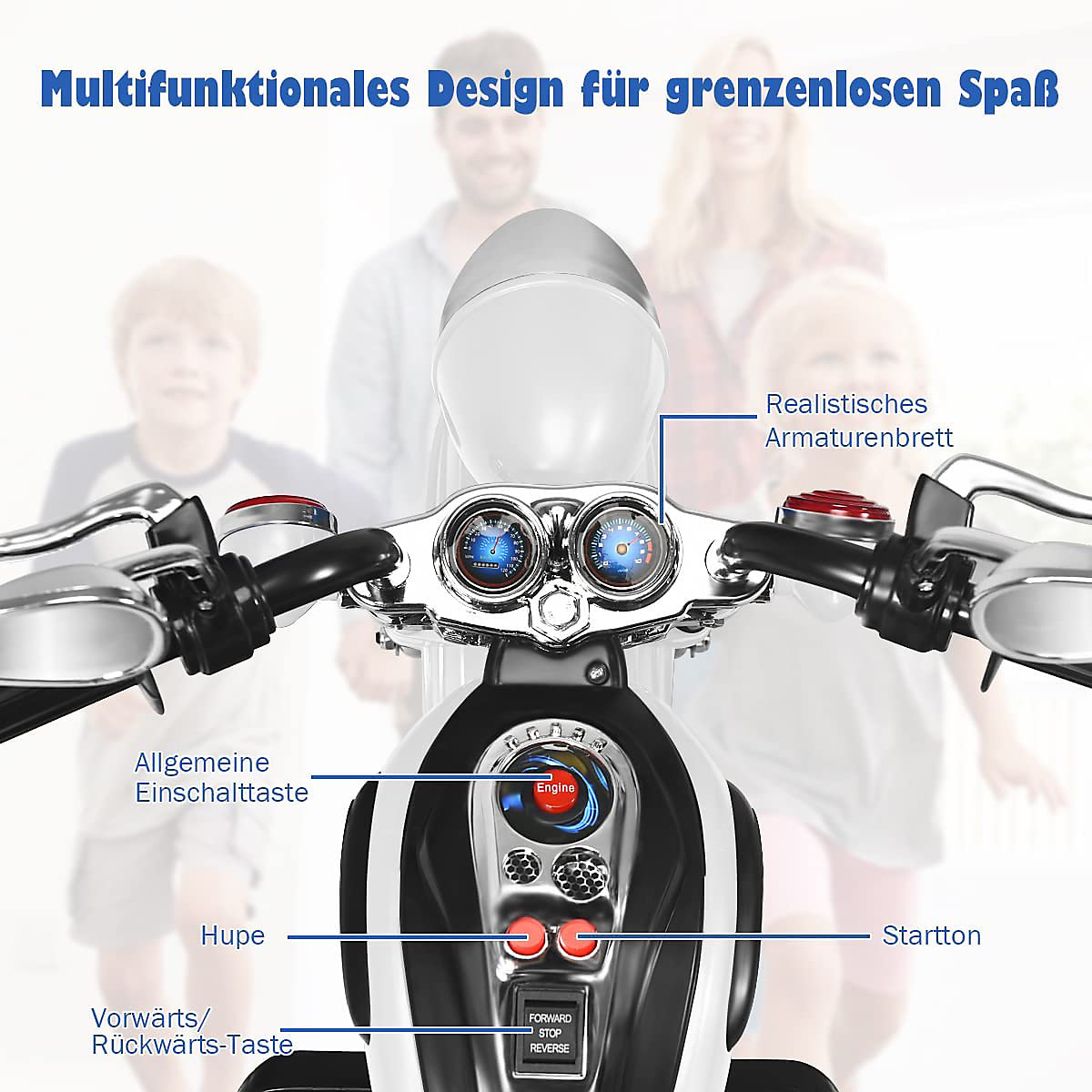 Motorrad Dreirädriges Design ab 3 Jahren