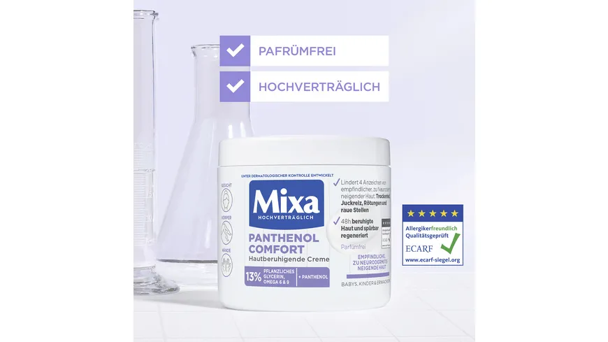 Mixa Panthenol Comfort hautberuhigende Creme 400 ml