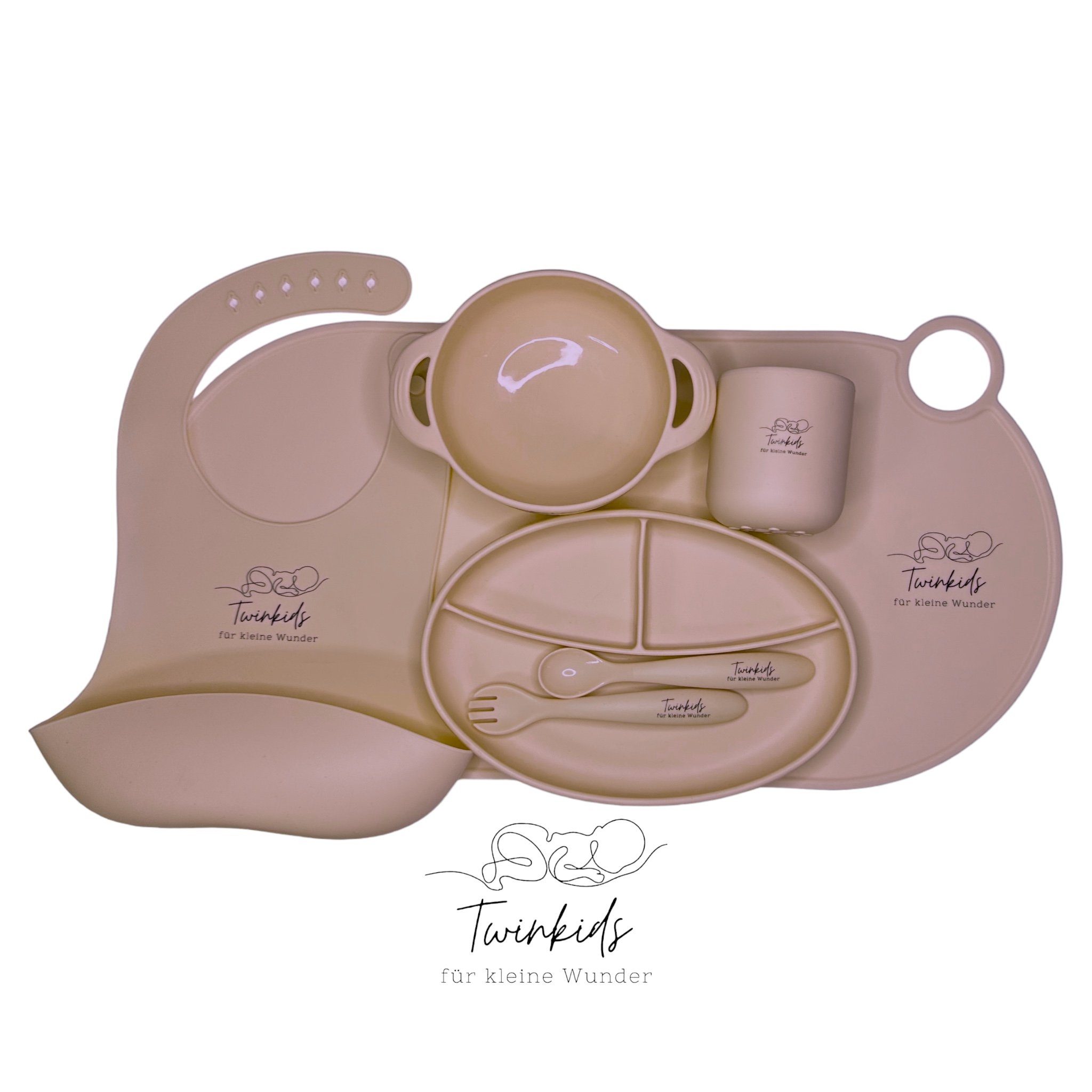 Twinkids Lätzchen Baby Feedingset, (7-teilig)