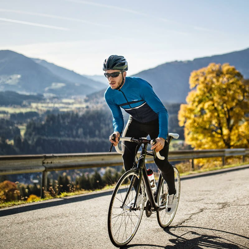 Löffler WS Elastische schwarze Herren-Radhose