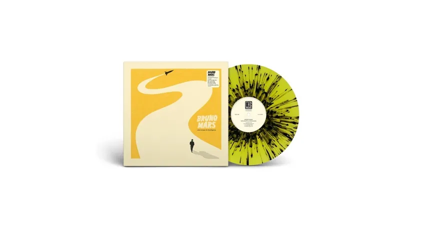 Doo-Wops & Hooligans Translucent yellow with black splatter