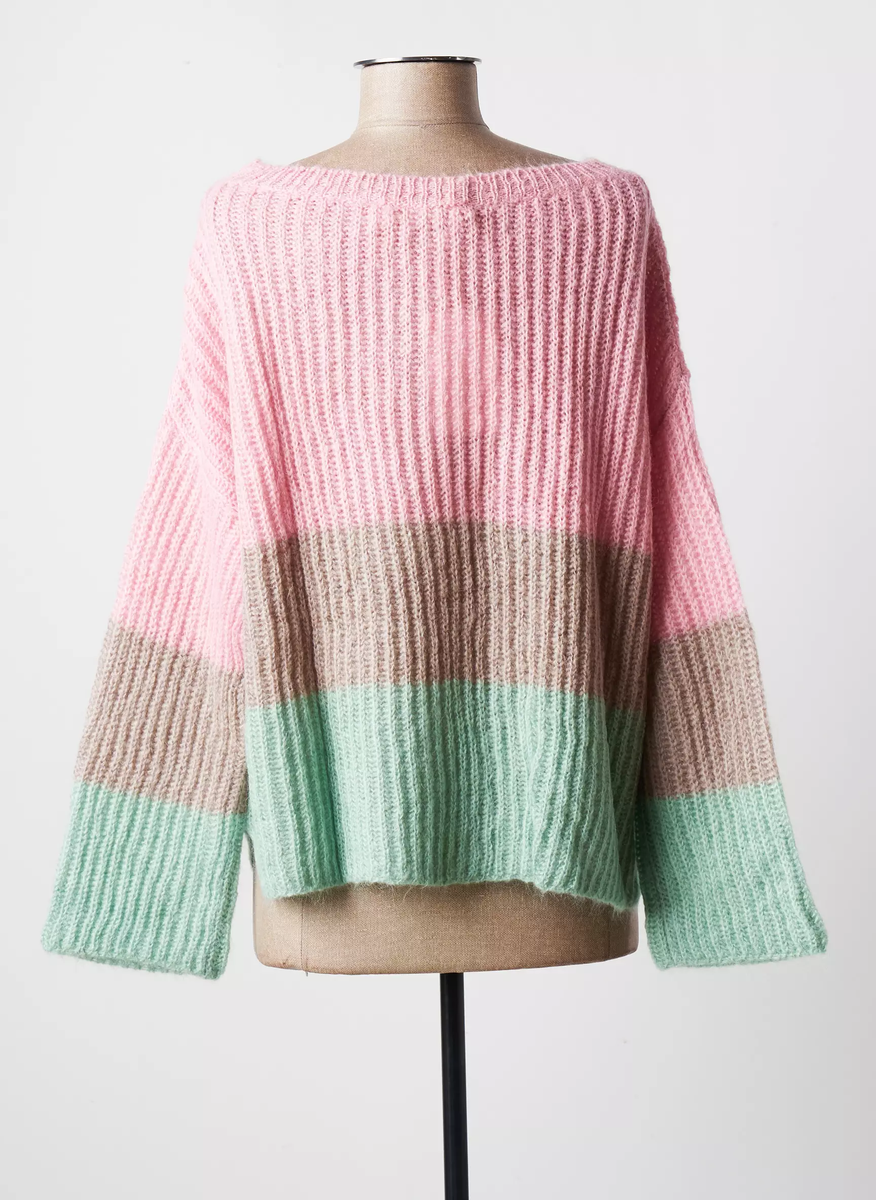 Blanc Boheme Pulls Femme couleur rose