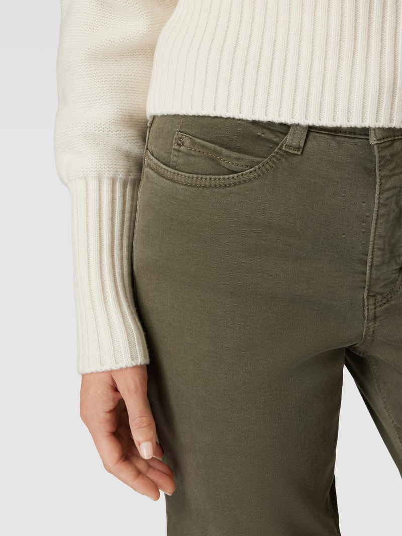 Jeans im 5-Pocket-Design Modell 'DREAM' in olivgrün