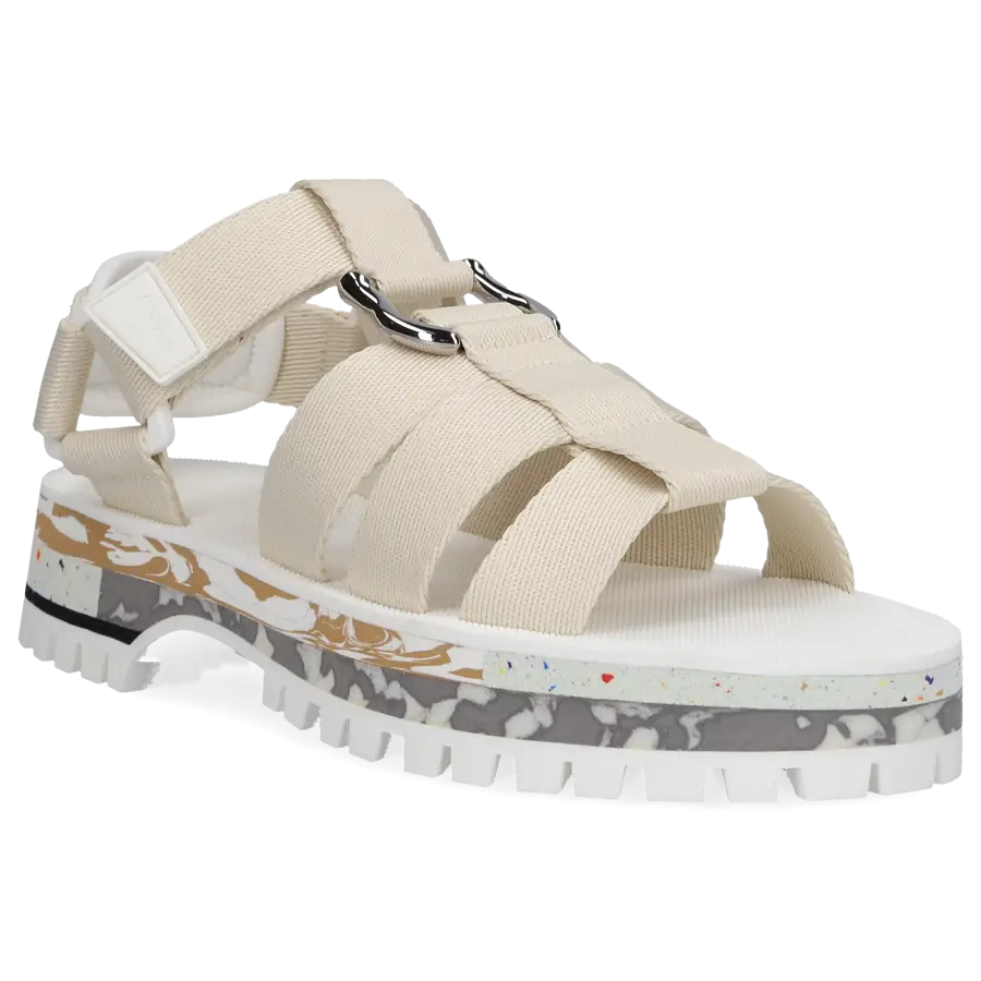 Chloé - Sandalen NIKIE Baumwolle - beige