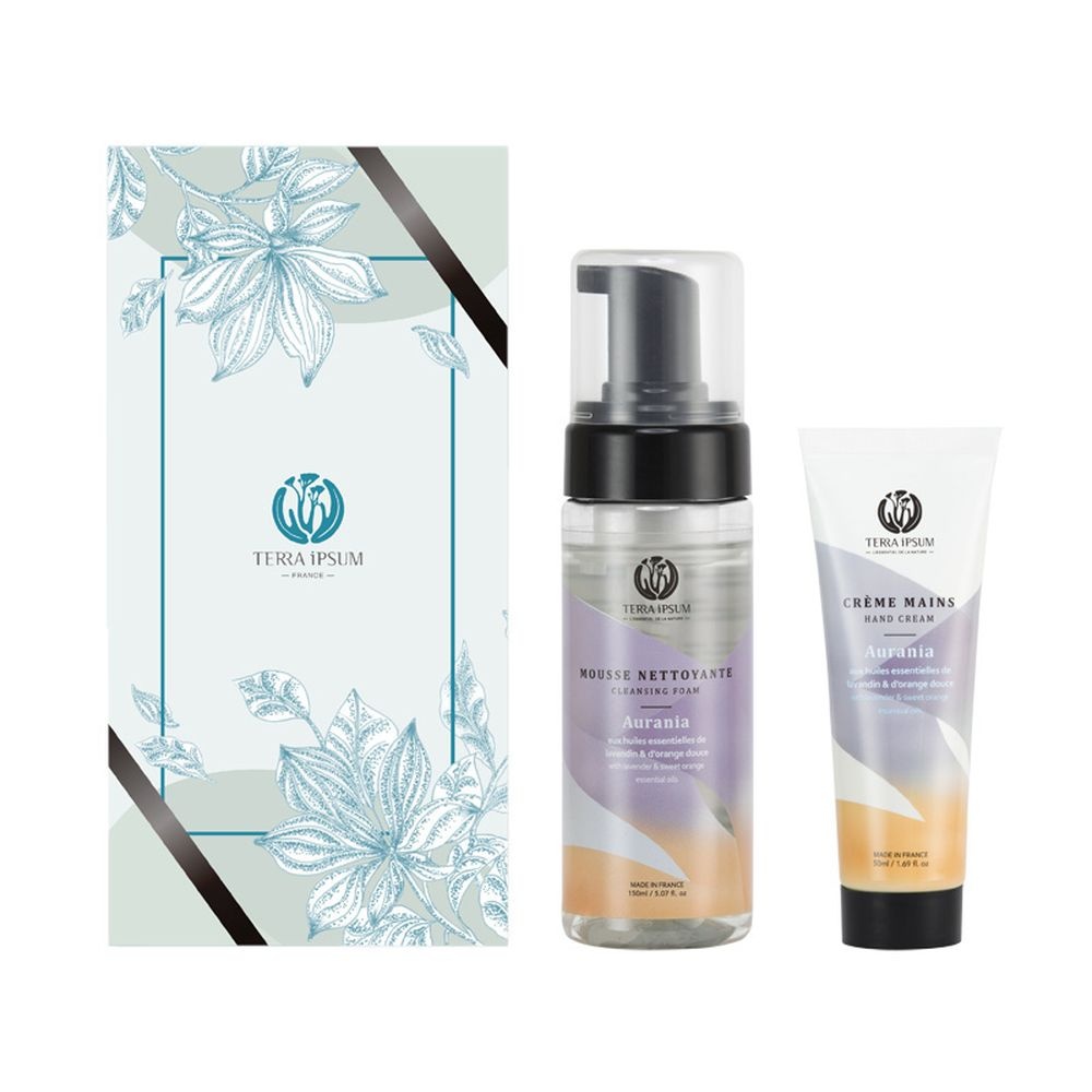 terra ipsum Coffret Douceur - Mousse Nettoyante & Crème Mains Nettoyant visage  + Crème pour les mains