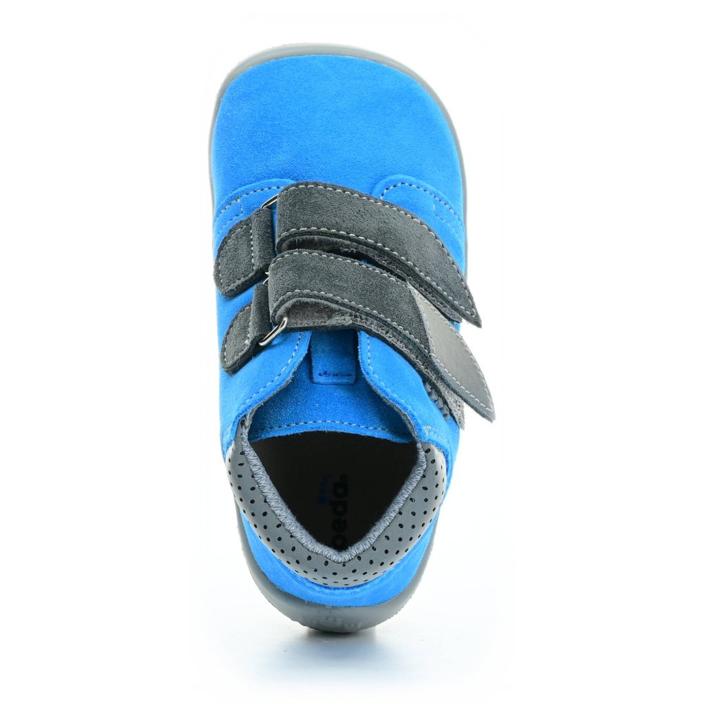 Beda Tom mit Membran Neu (BF 0001/W/M/) blaue Barfuß-Stiefeletten