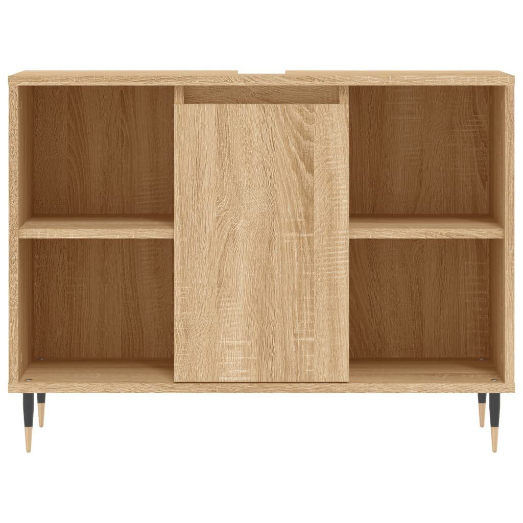 vidaXL Badezimmerspiegelschrank Badschrank Sonoma-Eiche 80x33x60 cm Holzwerkstoff (1-St)