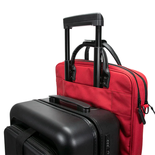 Shanghai Berlin Laptop Bag, Raspberry Red