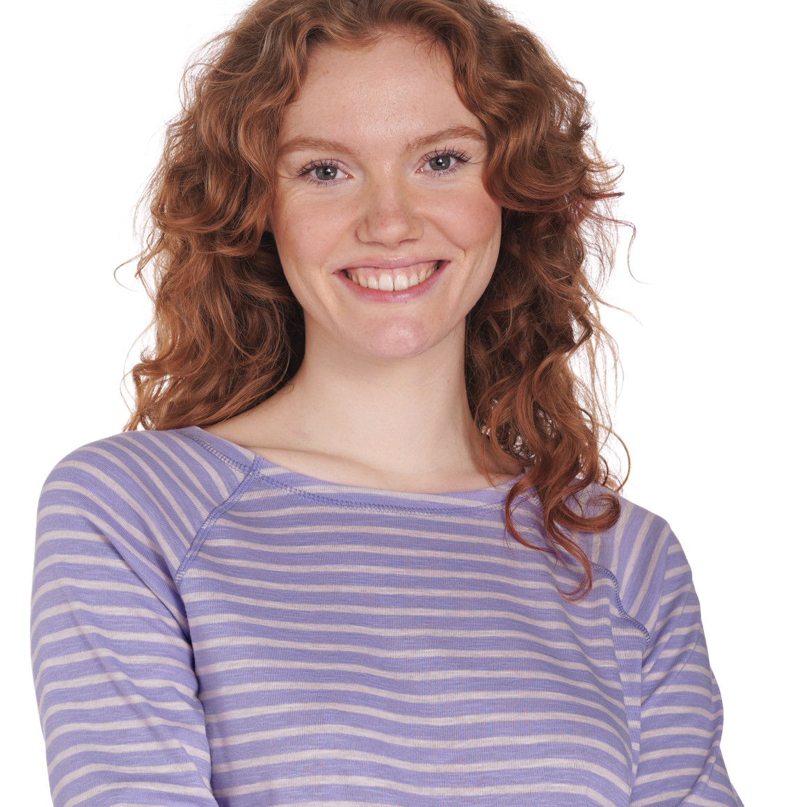 Damen Langarmshirt im gestreiften Dessin