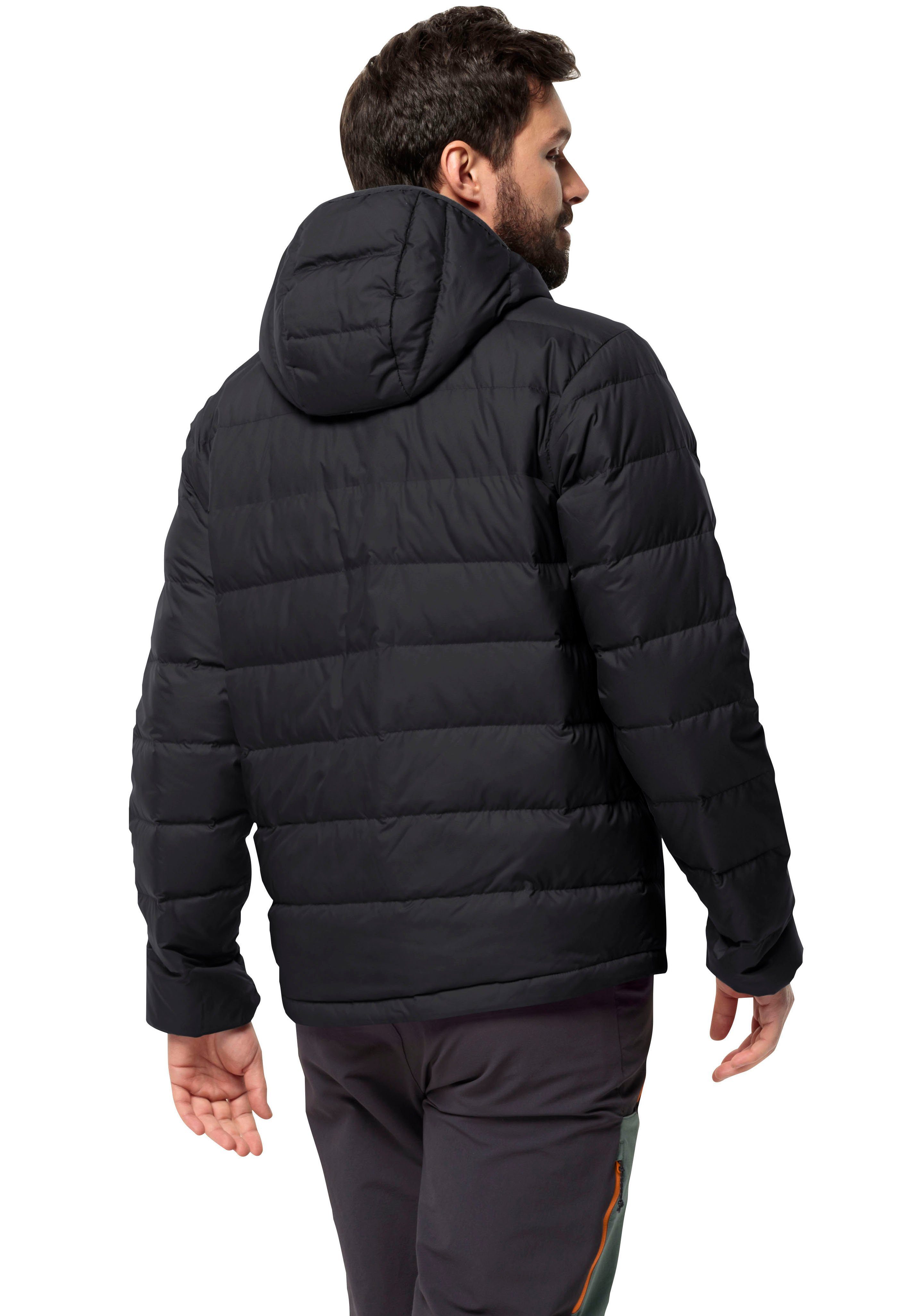 Jack Wolfskin Funktionsjacke ATHER DOWN HOODY M mit 700er-Daunenfüllung für Alltagsabenteuer in kalten Gefilden