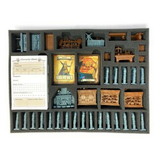 6-teiliges Feldherr Schaumstoff-Set + Tokenhalter für HeroQuest (2021) - Grundspielbox