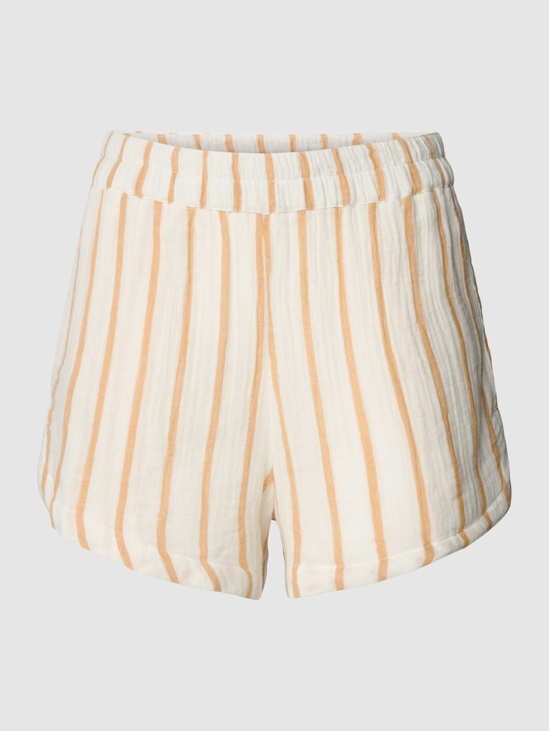 Shorts mit Streifenmuster in offwhite
