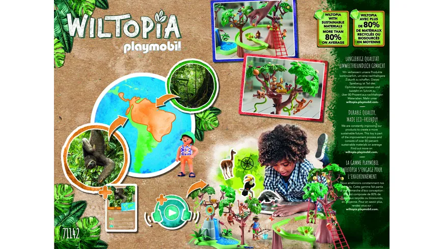 PLAYMOBIL 71142 WILTOPIA - Tropischer Dschungel-Spielplatz