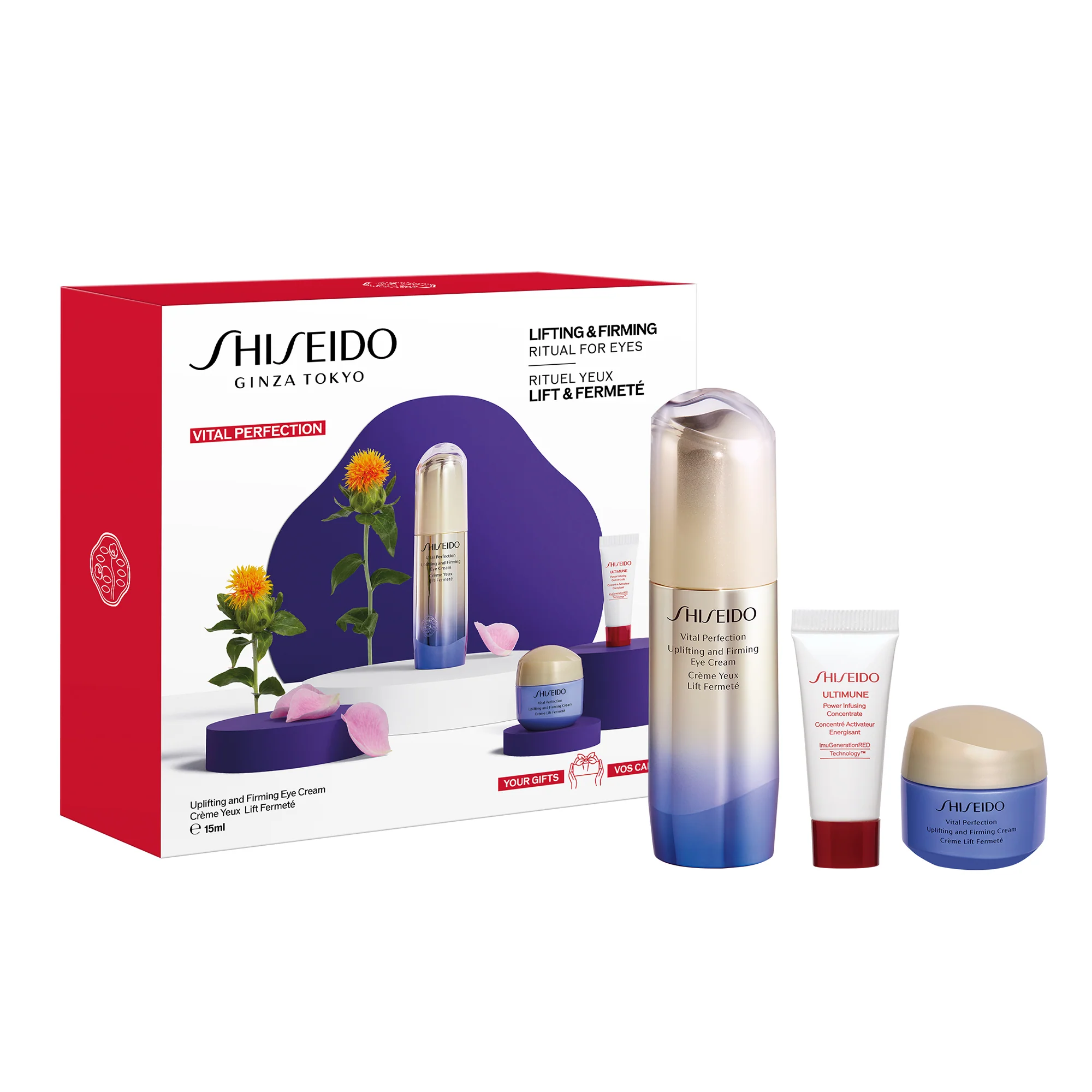 Vital Perfection Augenpflege-Set – Anti-Falten-Set, Augen- und Lippenpflege-Set, Anti-Falten-Augenkontur