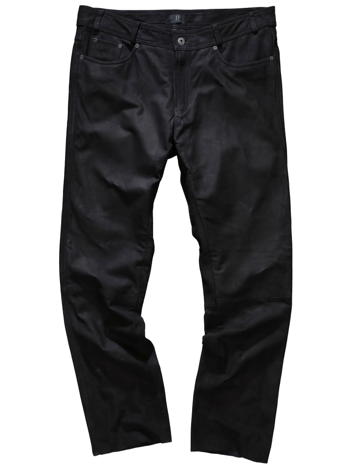 JP1880 Lederhose in schwarz günstig kaufen