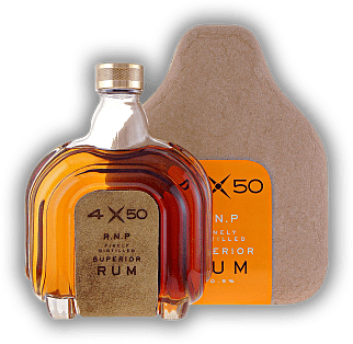 4X50 R.N.P. Finely Distilled Superior Rum 4X50 R.N.P. Finely Distilled Superior Rum Mit weniger als 3g Restzucker pro Liter! 0,7	 Liter - Vol 40,5%