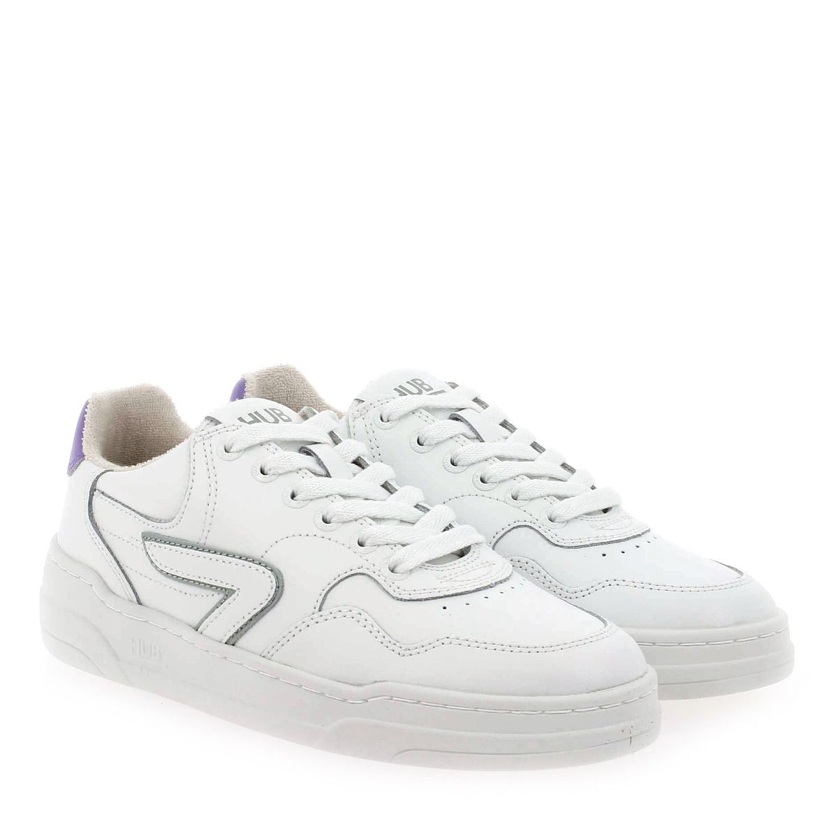 Hub  COURT W - Blanc Violet