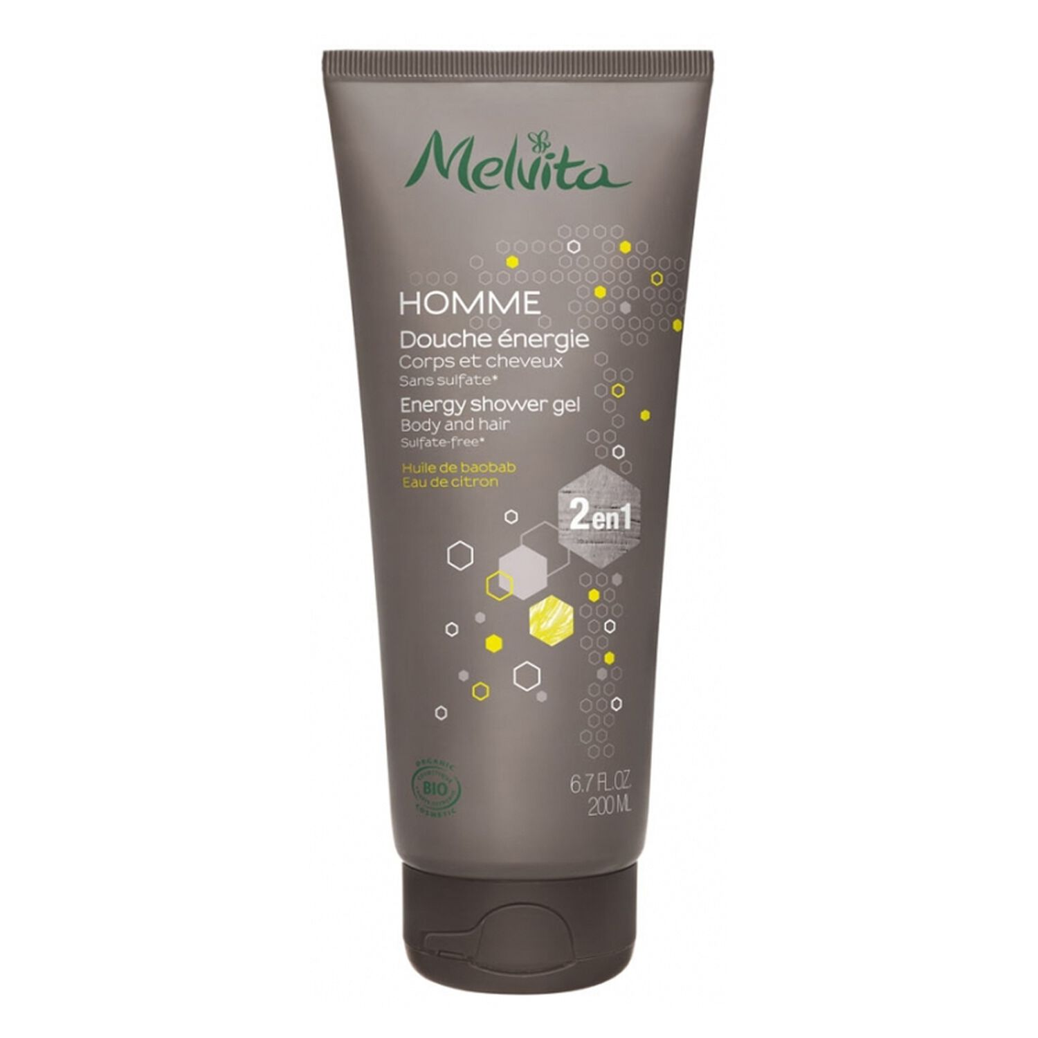 Melvita Douche Energie 2en1 Corps & Cheveux 200 ml