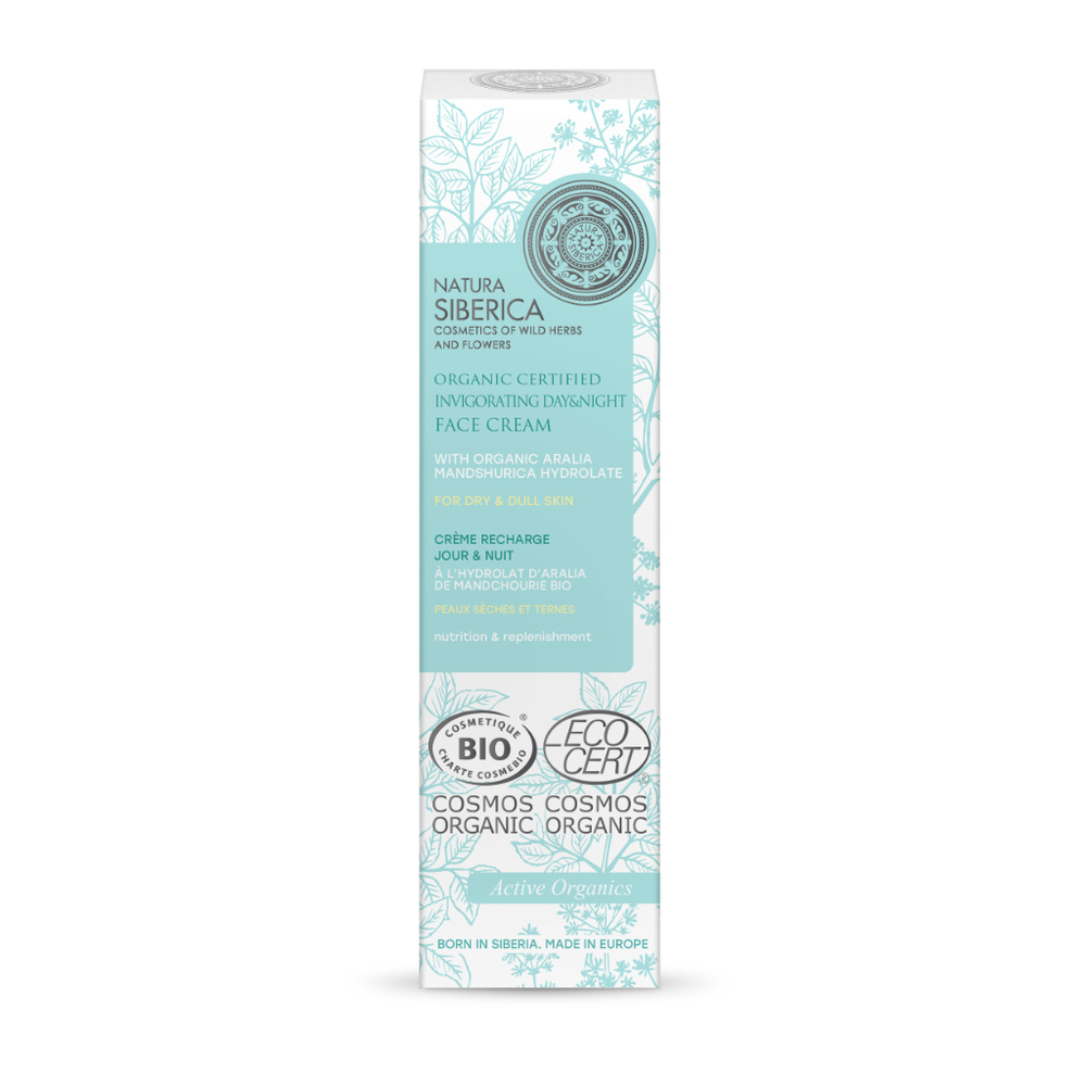 Natura Sibérica Crème Recharge Jour & Nuit Peau Sèche et Terne Soin Visage Quotidien