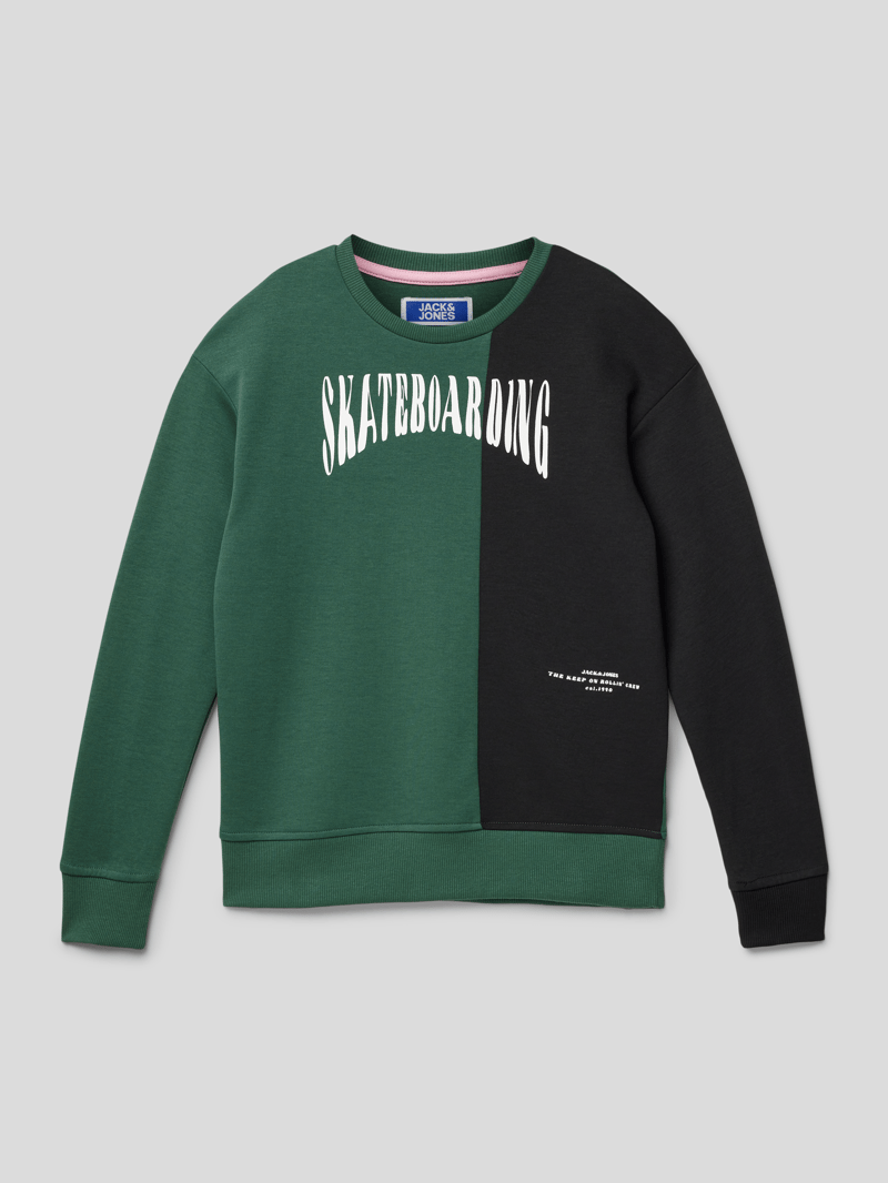 Sweatshirt mit Motiv-Print Modell 'JOROLI' in grün